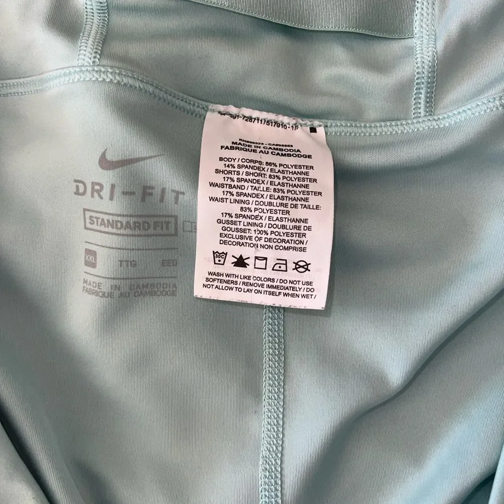 Nike Dri-FIT XXL Mint Golf Skort Pleated Standard Fit